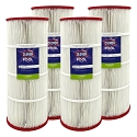 Clorox Silver Advanced Pool Filtration Replacement Cartridge for Hayward X-Stream CCX1500, 150 sq. ft - 4 pack