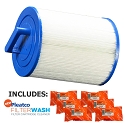 Pleatco Cartridge Filter PSG13.5P4 Saratoga Spas 303575 w/ 6x Filter Washes