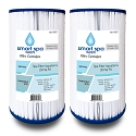 Smart Spa Supply Hot Springs Replacement for Free Flow, Aquaterra, others Spa Filter Cartridges, 50 sq ft - 2 pack
