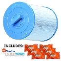 Pleatco Cartridge Filter PWW50P3-M Waterway Front Access Skimmer Aber Hot Tubs (Antimicrobial)  817-0050 03FIL1400 25252 378902 PWW50 (Antimicrobial) w/ 6x Filter Washes