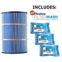 Pleatco Cartridge Filter PSR50-M4 Sta-Rite Posi-Flo 50GPM-TX 50TX 50TXR T-50TX T-50TXR II PTM50 open w/12 concentric slots WC108-562SX  (Antimicrobial) w/ 3x Filter Wash