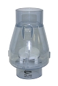 Valterra PVC Swing Check Valve Slip (No Spring) Clear  2