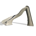 S.R. Smith 688-209-58223 TurboTwister Left Curve Pool Slide, Sandstone