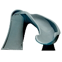 S.R. Smith 698-209-58124 Cyclone Right Curve Pool Slide, Gray Granite