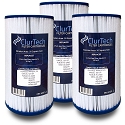 ClurTech Spa Filter Cartridge 50 Sq Ft for Aquaterra Filter - 3 Pack
