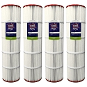 Clorox Silver Advanced Pool Filtration Replacement Cartridge for Jandy CS200, 200 sq. ft. - 4 pack