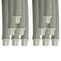 Puri Tech Universal Swimming Pool Cleaner Suction Hose 1.5 inch x 4 feet, Light Grey -12 Pack