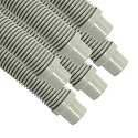 Puri Tech Universal Swimming Pool Cleaner Suction Hose 1.5 inch x 4 feet, Light Grey - 6 Pack