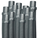 Puri Tech Pool Hose for Hayward Navigator, Pool Vac Ultra, AquaBug, 4 foot, Silver - 12 pack