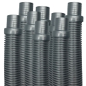 Puri Tech Pool Hose for Hayward Navigator, Pool Vac Ultra, AquaBug, 4 foot, Silver - 8 pack