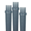 Puri Tech Pool Vac Ultra AquaBug Hose, 1.5 inch x 4 feet, Translucent Blue - 3 Pack