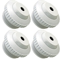 4 Pack Hayward Wall Fitting Nylon FiberGlass White 1.5 FPT