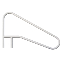 SAFTRON Cross Braced Return-to-Deck 3 Bend Slope Pool & Spa Handrail