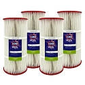 Clorox Silver Advanced Pool Filtration Replacement Cartridge for Hayward C751, 75 sq. ft - 4 pack