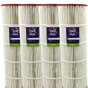 Clorox Silver Advanced Pool Filtration Replacement Cartridge for Pentair Clean & Clear Plus 520, 125 sq. ft. - 4 pack