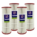 Clorox Silver Advanced Pool Filtration Replacement Cartridge for Hayward C-1100, 100 sq. ft - 4 pack