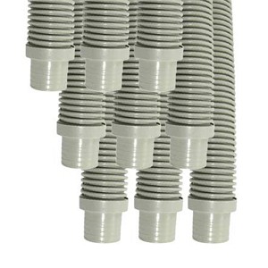 Puri Tech Universal Swimming Pool Cleaner Suction Hose 1.5 inch x 4 feet, Light Grey - 9 Pack