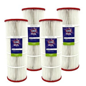 Clorox Silver Advanced Pool Filtration Replacement Cartridge for Hayward CX 870, 100 sq. ft. - 4 pack