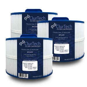 ClurTech Spa Filter Cartridge 35 Sq Ft for Bullfrog Spas - 3 pack