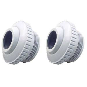 2 Pack Hayward HydroStream 1"" Opening Directional Outlet White SP1419E