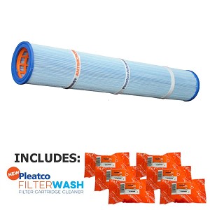 Pleatco Cartridge Filter PRB8.5 Pentair Rainbow Chloro Emerald Spas Viking Spas 17-0052 (Antimicrobial) w/ 6x Filter Washes