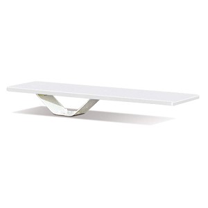 S.R. Smith 68-209-58662 Frontier II Jump White Stand with 6-Foot Frontier II Diving Board, White