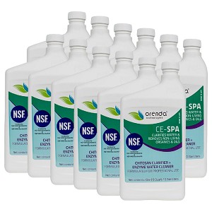 Orenda CE-SPA Hot Tub Spa Clarifier & Enzyme Cleaner 1 Qt 12 Pk ORE-50-147-12