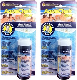 AquaChek 6-in-1 Test Strips for Spas and Hot Tubs - 2 Pack