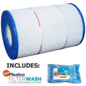 Pleatco Cartridge Filter PSR50-4 Sta-Rite Posi-Flo 50GPM-TX 50TX 50TXR T-50TX T-50TXR II PTM50 open w/12 concentric slots WC108-562SX w/ 1x Filter Wash