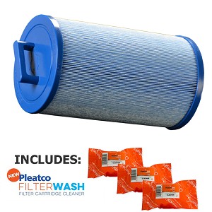 Pleatco Filter Cartridge Waterway Teleweir 35 SF (Antimicrobial) w/ 3x Filter Washes