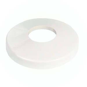 Puri Tech Escutcheon Plate White Ladder Handrail Cover Round 2" Opening