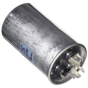 Diversitech Motor Run Capacitor, Dual Capacitance, Metal, Round Can - 440VAC, MFD 35+5