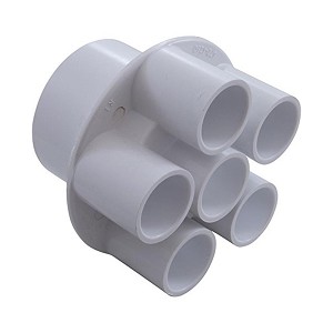Waterway 672-4260 2"" x 0.75"" Slip 6-Port Transition Pool & Spa Manifold