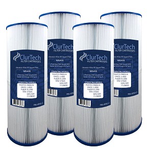 ClurTech Spa Filter Cartridge 50 Sq Ft for Jacuzzi J200 Series Filter - 4 pack