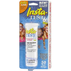 6-Way 50 Test Strips Chlorine/Bromine pH Alkalinity Cyanuric Acid B7240C
