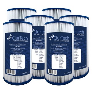ClurTech Spa Filter Cartridge for Pentair Rainbow Dynamic Series IV, DFM DFML Waterway Filters - 6 pack