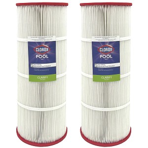 Clorox Silver Advanced Pool Filtration Replacement Cartridge for Hayward CX1900 CX1900RE, Waterway Pro Clean 200, 190 sq. ft - 2 pack