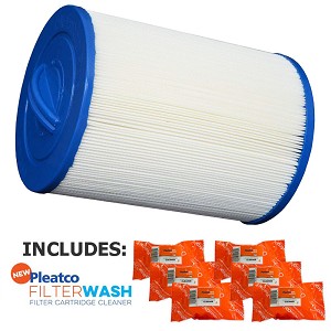 Pleatco Cartridge Filter PPG50P4 Top Load Sunrise Modification w/ 6x Filter Washes