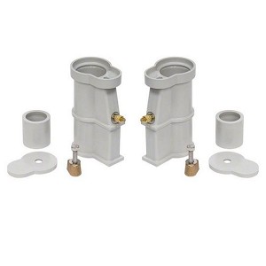 S.R.Smith 69209200 Plastic Anchor Kit 6 in with Escutcheons Black