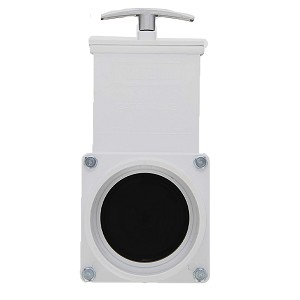Valterra 6301M PVC Gate Valve Black 3" Slip w/Metal Handle