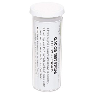 LaMotte Insta-Test 2951 QAC Sanitizer Test Paper, 50-400ppm Range 100 Strips