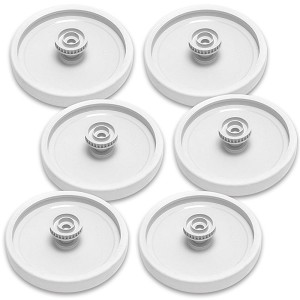 6 Pack Polaris OEM 9-100-1008 360 380 Pool Cleaner Double Sided Wheel 91001008