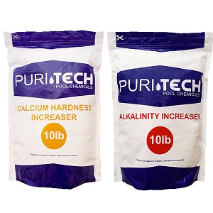 Puri Tech 10 lb Calcium Hardness Increaser and 10 lb Alkalinity Increaser Kit