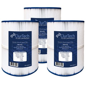 ClurTech Spa Filter Cartridge 65 Sq Ft for Hot Springs Watkins Tiger River - 3 pack