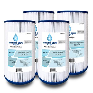 Smart Spa Supply Hot Springs Replacement for Free Flow, Aquaterra, others Spa Filter Cartridges, 50 sq ft - 4 pack