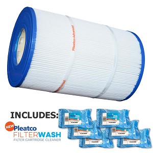 Pleatco Cartridge Filter PSR50-4 Sta-Rite Posi-Flo 50GPM-TX 50TX 50TXR T-50TX T-50TXR II PTM50 open w/12 concentric slots WC108-562SX  w/ 6x Filter Washes