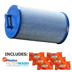 Pleatco Filter Cartridge Waterway Teleweir 35 SF (Antimicrobial) w/ 6x Filter Washes