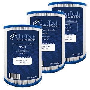 ClurTech Spa Filter Cartridge 28 Sq Ft for Dream Maker Aquarest - 3 pack