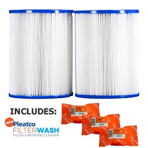 Pleatco Cartridge Filter PRB25SF-PAIR Dynamic Series Model DSF DFML-25C 817-5010 17-2464 R173433 w/ 3x Filter Washes