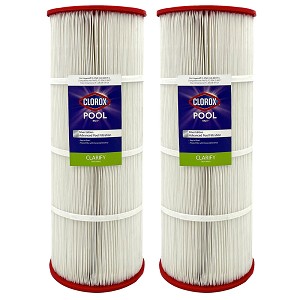 Clorox Silver Advanced Pool Filtration Replacement Cartridge for Hayward C-1750, 175 sq. ft - 2 pack